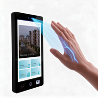 Interphone vidéo biométrique double lecteur de veines palmaires VF736 avec écran tactile 15,6 pouces pour contrôle d'accès en communauté, campus et appartement