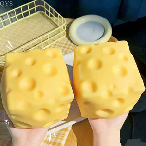 ของเล่นบล็อกชีสจำลองที่สมจริงของเล่นบรรเทาความเครียดที่กินไม่ได้ทนทานสำหรับเพื่อนอายุ14ปีขึ้นไป - Product Image 3