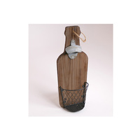 Ouvre-bouteille de vin en bois mural avec logo personnalisable Caractéristique Bouchon durable Paniers de collecte pour un usage domestique