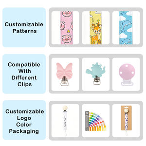 Accesorios para Bebés Libres de BPA, Cadena para Chupetes, Clip para Chupetes, Estuche para Chupetes de Silicona para Bebés - Product Image 6