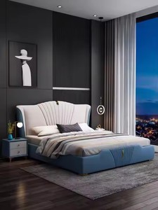 <span class=keywords><strong>2025</strong></span> Phổ Biến Hiện Đại Đơn Giản Giường Đôi Ánh Sáng Sang Trọng Giường Mềm Phòng Ngủ Nữ Hoàng Và Vua Giường Khung Với Lưu Trữ Nội Thất Phòng Ngủ Thiết Lập - Product Image 5