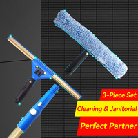 Applicateur d'eau durable d'usine, raclette pour le nettoyage des fenêtres, éponge à laver en microfibre 360, brosse pour le nettoyage du verre