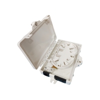 Caja de Distribución de Fibra Óptica FTTH de 2 Núcleos, Impermeable para Exteriores IP65, Montaje en Pared, Caja de Terminación, Caja de Conexiones, ODB, FDB