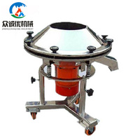 Machine de tamisage vibratoire circulaire mobile mini haute fréquence pour boues de farine et sols