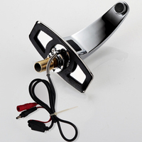 Robinet Mitigeur Automatique pour Lavabo, Robinet d'Eau Infrarouge Mains Libres, Robinet de Lavabo Inductif, Robinet de Salle de Bain à Capteur Sans Contact