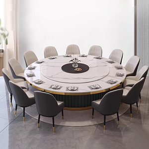 Tùy biến nhà máy trực tiếp hoteltable điện bảng điều khiển lớn vòng bàn ăn đặt - Product Image 4