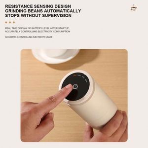 Automatic Mini 38 Levels Adjustment Drip Hand <b>Coffee</b> Bean Grinder Digital Smart <b>Coffee</b> <b>Maker</b> for Travel - Product Image 4