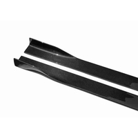 Jupes latérales universelles en fibre de carbone Options de lame et de bord enveloppé Longueur personnalisée 54CM à 240CM Jupes latérales en fibre de carbone Toutes les voitures
