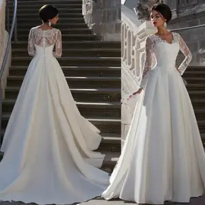 2021 mermaid wedding dresses long sleeves Bridal Gowns ruffles wedding dress suzhou wedding dress