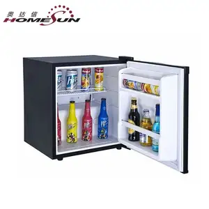 Mini frigorífico portátil com compressor, mini frigorífico da porta de vidro da barra, BC-35Y