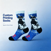 Chaussettes personnalisées de qualité supérieure, vente en gros, fabricant OEM, fournisseur, impression par sublimation