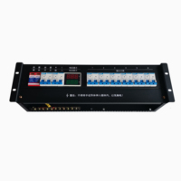 GWGJ BLACK Prise de courant pour montage en rack d'armoire 2-20 canaux PDU Unité de distribution d'alimentation CC 48V 24V 63A