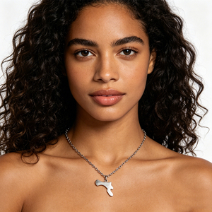 Collar de Cadena con Mapa de la Isla de Bonaire, Mar Caribe, en Acero Inoxidable, Chapado en Oro de 18K, Colgante de Bonaire, <span class=keywords><strong>Antillas</strong></span> Holandesas - Product Image 6