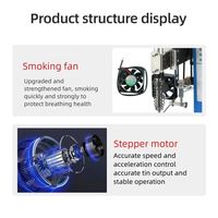 Machine à souder semi-automatique JD6205, compatibilité multi-spécifications de fils à souder, câble USB, soudage de bandes LED