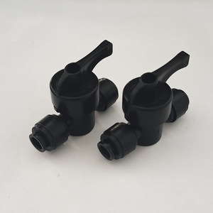 Válvula de bola negra de 2 puntos de 1/2 pulgada para accesorios de paisajismo, acuarios y purificadores de agua - Product Image 5