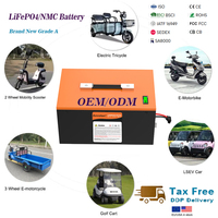 بطارية ليثيوم فوسفات الحديد (LiFePO4) صلبة مخصصة X-Power 48 فولت 100 أمبير في الساعة مع نظام إدارة ذكي (BMS) وشاشة LCD، 6000 دورة للاستخدام في السكوتر الكهربائي وعربات الجولف، متوافقة مع تصنيع المعدات الأصلية (OEM)