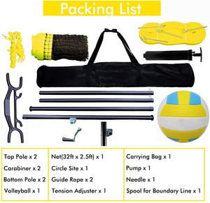 Red de <span class=keywords><strong>Voleibol</strong></span> Plegable <span class=keywords><strong>para</strong></span> Exteriores VN02A, <span class=keywords><strong>Precio</strong></span> Económico, Longitud Personalizada, Soporte Portátil con Red, <span class=keywords><strong>Postes</strong></span> Estándar - Product Image 6