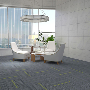 Alfombra Modular Moderna para Oficinas, Salas de Reuniones y Vestíbulos, con Diseño de Bucle, Tipo Rompecabezas, de Nailon, Fabricada a Máquina, para Uso Comercial - Product Image 1