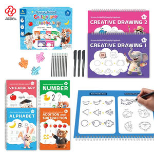 Libro di Pratica della Calligrafia Cross-border Groove, Modello di Disegno Base, Libro Magico per Dipingere per Bambini, Personalizzabile - Product Image 2