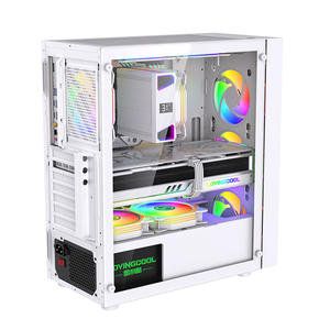 Lovingcool OEM Custom <strong>Computer</strong> PC <strong>Case</strong> Gaming Cabinet Support ATX Motherboard for Desktop Gaming PC <strong>Case</strong> <strong>With</strong> RGB Fan <strong>LED</strong> <strong>Lights</strong> - Product Image 1