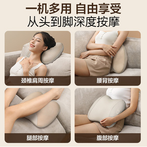 Massage Pillow Rechargeable Hot Compress Neck Shoulder Back Massager For Home Use - Product Image 5