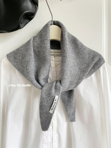 Multi Functional Popular Skin Friendly Triangular Scarf, <strong>Wool</strong> Knitted <strong>Shawl</strong> And Headscarf - Product Image 2