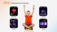 Reloj inteligente Aurakidoo K10, tarjetas de estudio con audiolibro, función de juegos para niños con Find My GPS Tracker, Reloj Inteligente Para Nios
