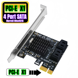 <span class=keywords><strong>PCI</strong></span> <span class=keywords><strong>Express</strong></span> X1 đến 4 cổng nối tiếp ATA SATA <span class=keywords><strong>3.0</strong></span> máy chủ thẻ điều khiển 88se9215 PC 6Gbps 4 cổng <span class=keywords><strong>PCI</strong></span>-E để SATA III Thẻ mở rộng - Product Image 1