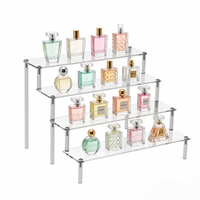 Étagère de présentation transparente en acrylique à 4 niveaux pour supermarché, présentoir cosmétique, organisateur de parfums pour Funko POP, desserts et cupcakes