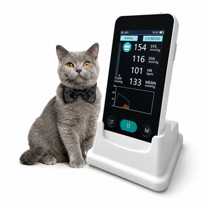 <span class=keywords><strong>Misuratore</strong></span> di <span class=keywords><strong>Pressione</strong></span> Sanguigna <span class=keywords><strong>Digitale</strong></span> Veterinario per Cani e Gatti, Portatile con Bracciali Multi-Misura e Monitoraggio della Frequenza Cardiaca - Product Image 3