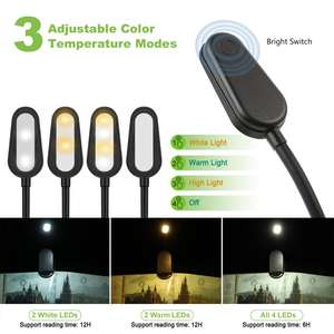 Vendite dirette della fabbrica consegna veloce luce di lettura del <span class=keywords><strong>libro</strong></span> ricaricabile proprio brevetto Led luce del <span class=keywords><strong>libro</strong></span> Clip luce di lettura portatile - Product Image 3