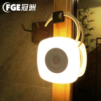 Lampe de nuit LED sans bordure à détection humaine rechargeable, carrée, à induction infrarouge, télécommande, lumière du jour 5000K, design moderne