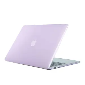 Casing penutup lunak plastik kustom pelindung Laptop Logo layar baru untuk Apple Macbook Air 13 casing Laptop bening