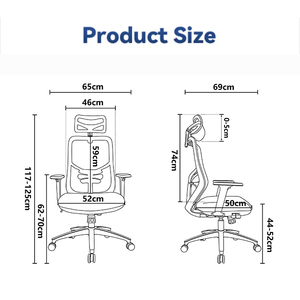 Thiết kế hiện đại kabel điều hành Ghế văn phòng giá thấp 3D có thể điều chỉnh cánh tay vải 3-Stage gas Lift Ergonomic lưới ghế sắt cơ sở - Product Image 5