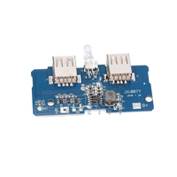 Module convertisseur élévateur de tension 3,7V vers 5V 2A pour batterie 18650, carte mère/circuit imprimé pour batterie externe/alimentation mobile DIY