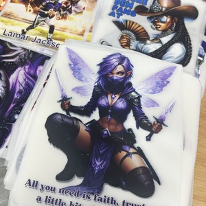 เสื้อยืดพิมพ์โลโก้ด้วยความร้อนออกแบบได้ตามต้องการพิมพ์ลายรีดกระดาษพร้อมพิมพ์แผ่นพลาสติกพิมพ์ลายเสื้อยืดพิมพ์ลอกลาย - Product Image 3