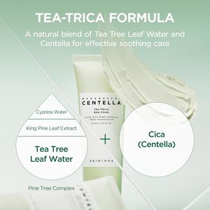 SKIN1004 Centella Tea Trica BHA Foam 125ml Detergente Viso Schiumogeno Controllo Oleosità per Pelli Grasse - Product Image 4