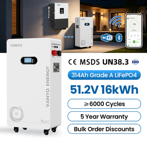 Batería de Litio VANYO de 16 kWh, 51.2 V, 314 Ah, Almacenamiento de Energía Solar, Compatible al 99% - Product Image 1