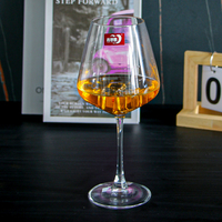 Verre à vin, champagne et bière en cristal, monobloc, avec logo imprimé, pour la maison et l'e-commerce