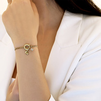 Bracelets indiens personnalisés faits à la main en forme de cœur plaqués or, tendance pour adolescentes, ensemble de bracelets à distance pour cadeau d'anniversaire