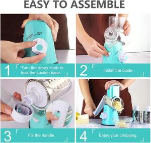 Râpe manuelle à tambour pour fruits et légumes, hachoir, trancheuse à pommes de terre et à oignons, outils de cuisine - Product Image 4