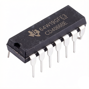 CD4066BE PDIP-14 Circuitos Integrados Multiplexores CMOS Diferenciales de 4 Canales, Circuitos Integrados Multiplexores Analógicos, Circuitos Integrados de Conmutación Analógica Cuádruple - Product Image 1
