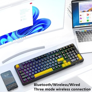 คีย์บอร์ดเกมมิ่ง Attack Shark X98 แบบกลไกไร้สาย สามโหมด โครงสร้าง Gasket ไฟ RGB แบบ Hot-swappable รูปแบบ 98% คีย์บอร์ดแบบปรับแต่งได้ - Product Image 5