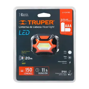 Linterna LED para Minero BOX 6 TRUPER, 150 lm, 3 Pilas AAA - Product Image 3