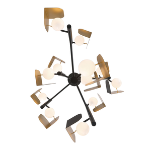 Lámpara Colgante Negra Larga para Techo Alto, Decoración Nórdica para Sala de Estar, <span class=keywords><strong>Comedor</strong></span>, Isla de Cocina - Product Image 5