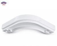 Rail en plastique Glydea de haute qualité et durable, coudé à 90 degrés, utilisé pour le système de rail Glydea, accessoires pour rideaux