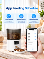 Distributeur automatique de nourriture pour animaux Elecpet OEM 4L en plastique, modèle Perfect 360 °   Distributeur automatique de nourriture pour animaux de compagnie Freshness Lock Tuya Contral