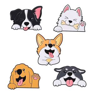 Spilla giocoso con ritratto di cucciolo Set grazioso cane amante degli animali da collezione distintivi in metallo - Product Image 5