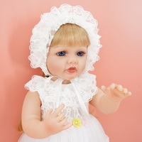Trendsetting-muñecas de princesa de pelo rubio largo para niños, preciosas muñecas de belleza de 22 pulgadas