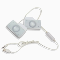 Mini haut-parleur USB portable à clipser en plastique pour ordinateur portable, ordinateur de bureau, tablette, lecteur de musique